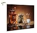 Produktbild B-wie-Bilder.de Magnettafel Pinnwand mit Motiv Küche Essen & Trinken Kaffee Mühl Größe 80 x 60 cm