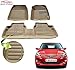 Auto Pearl - Premium Quality Custom Fit Croc Finish Beige Color 5D Car Mats For - Hyundai Verna Fluidic 4S RS.2999.00