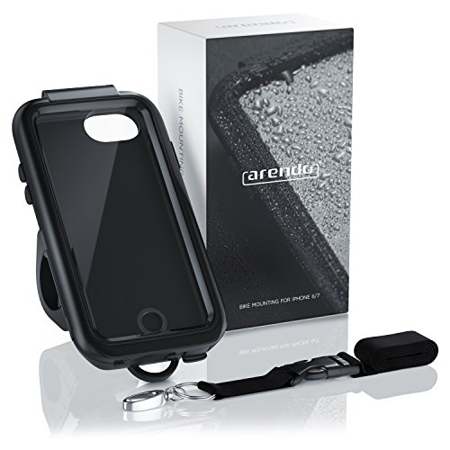 Arendo iPhone 7 - Custodia per bicicletta impermeabile | Supporto per bicicletta | Case per cellulare/smartphone