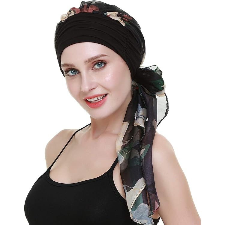 Turban Pour Femmes Sous Chimiothérapie - Lot De 2 - Léger Et Respirant - Pour Toutes Saisons - Idéal Après Perte De Cheveux