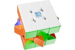 Bokefenuo Meilong, cubo magnetico 3x3 Speed Cube Moyu Meilong 3M V2 senza adesivi 3x3x3 Speed Cube giocattoli