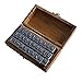 Price comparison product image TOOGOO(R)Wooden Design Lowercase Alphabet Symbols Stamp Set Brown