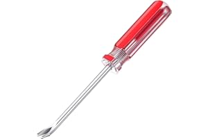 HONOSON Nail Puller 3 mm U Tip Tack Remover Tool Tack Lifter Staple Remover Rivet Screwdriver Puller Nail Remover Tool from Wood, Red