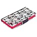 Huawei P8 Lite Case Flower,Huawei P8 Lite Case Pink,TOCASO Soft Silicone Back Cover Colorful Pattern Premium Slim PU Leather Flip Card Wallet Cases [Credit Card Slot] Build-in Stand Function Skin Money Pocket Book Folio Bumper Protective Covers [Magnet Closure] for Huawei P8 Lite (Black Bowknot)