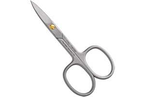 OTTO HERDER® NAGELSCHERE FUSSNÄGEL -Profi Nagelschere rostfrei 9cm Einseitige Mikrozahnung mit goldener nachstellbarer Schraube - Fußnagelschere für Fingernägel und Fußnägel