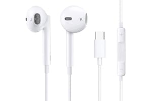 HLSHING Cuffie USB C per iPhone 16 Pro Max 15 Plus Pad Pro, Type C con Microfono Hi-Fi Stereo Auricolari USB C con filo In-Ear Cuffie per Samsung S23 S22 S21 S20 A54, Google Pixel 8 7 6A, One-Plus 10