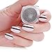 MAKARTT Mirror Powder Gold Silver Pigment Powder Chrome Pigment Nail Glitter Power Dust Nail Sequins (Silver)