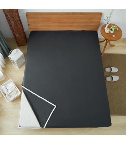 Matelas Futon Housse De Matelas 100% Coton Pour Futon Japonais - Double Fermeture éclair, Taille M 90x200cm Matelas Pliant 140x190