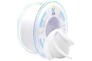 YOUSU PETG Consumibles 1,75mm, PETG Consumibles para impresoras 3D, precisión dimensional +/-0,02mm, para consumibles de impresión 3D, 1KG/2,2 libras, PETG Blanco