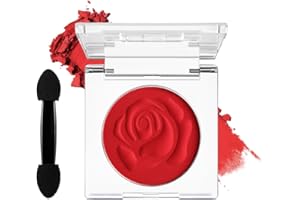 DE'LANCI Ombrello Monocromo Rosso Vampiro- Matte Estremo Autunno 2025, Formula 24h Ultra-Pigmentata & Resistente | Trucco Gotico/Stregato, Halloween, Vegano con Pennello Professionale #05