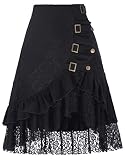 vestidos cortos con falda larga Características: Botones de apretar, Volantes con Encaje, Cintura Elástica, Falda Elástica, Suave y Cómodo