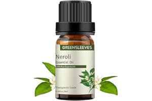 GREENSLEEVES Neroli Essential Oil, 100% Pure, Undiluted Organic Neroli Aromatherapy Diffuser Oils 10ml