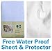 MCC Solid Wooden Baby Cot bed Sleigh Cotbed Toddler Bed & Premier Water repellent Mattress Made in England