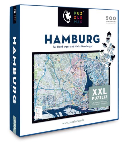Preisvergleich Produktbild Unbekannt Puzzlemap 88005 - Puzzlemap Hamburg