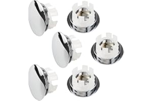 YZMMXZ 6 Pcs Bouchon Trop Plein Lavabo, Anneau De Débordement D’Évier, Trop Plein Lavabo, Cache Trou Lavabo, pour Lavabo, Salle De Bain, Cuisine