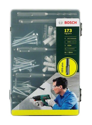 Bosch 173-teiliges SDS-plus-Befestigungs-Set, Beton, 2607017163