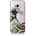 Produktbild Hozor Niedlich Mode Glitzer Muster Ultra Dünn Durchsichtige Handy Hülle für Samsung Galaxy S8 Plus S8+ 6.2 zoll Stylish Weiche Silikon TPU Handy Schutzhülle Bumper Case - Wellen