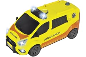 DICKIE TOYS Dickie - Ambulancia SEM 28cm, Luz y Sonido, Se Abren Las Puertas Traseras, A Partir de 3 Años (203715013SI4)