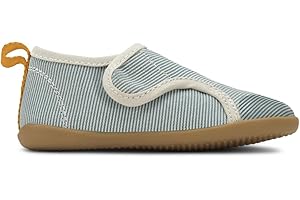 Bobux Kid+ Indie - La Scarpa ideale per interni, traspirante, in cotone biologico e seduta su una suola in gomma super lessibile