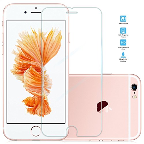 Film Protection iPhone 6/iPhone 6S, Splaks [Pack x 2] iPhone 6S/6 Film d'écran en Verre Trempé, Protection et Film d'écran dureté 9H et Installation facile sans bulles pour Apple iPhone 6S/6(4.7 inch)
