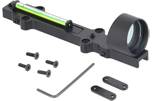 ToopMount 1X28 mirino a punti rossi o verdi leggero in fibra ottica 3 MOA Circle Dot Sight adatta 10mm guida Rib Rail slide