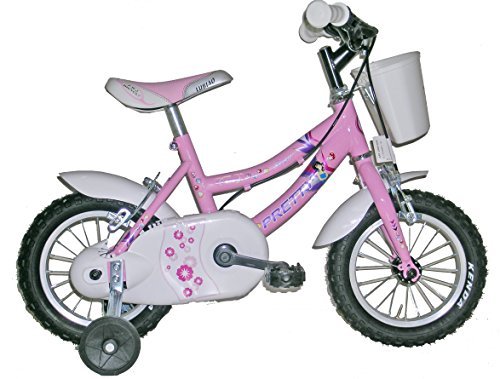 FREJUS MTB BANBINA 12" - Bicicleta de montaña para niña, 1 velocidades, Cuadro Acero, Rosa