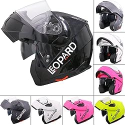 LEO-838, XS (53-54cm), ECE 22-05. Casco Apribile e modulare silenzioso, approvato con Doppio Visiera
