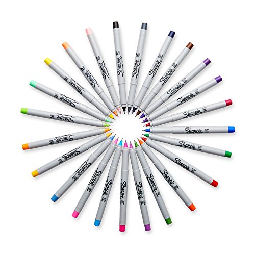 Sharpie Ultra Fine Point Permanent Markers, 24-Pack, 80's Glam Assorted Colors (32893PP)