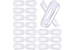 ACYDSR 10 Paar (20 Stück) Nasenpads/Brillenpads - Ovale Silikon-Brillen-Nasenpad-Abdeckungen
