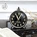 Produktbild Nordische kreative Uhr Retro-Wecker einfach American Zubehör-Schlafzimmer Hauptdekoration 11 * 8 * 12,5 cm,Schwarz