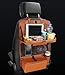 Produktbild LSQR PU Leder Auto Rücksitz Organizer mit iPad Tablet Halter, Autositz Rückenprotektor Abdeckung Universal, Speicherflaschen, Tissue Box, Spielzeug, Reisezubehör (1 Paket,),Brown