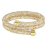 Swarovski Crystaldust Double Armreif, goldfarben
