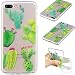 Produktbild Ooboom® iPhone 8 Plus/iPhone 7 Plus Hülle Transparent TPU Silikon Ultra Dünn Durchsichtig Schutzhülle Handy Tasche Case Backcover für iPhone 8 Plus/iPhone 7 Plus - Kakteen