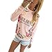 Produktbild YOUBan Damen Kapuzenpullover Blumendruck Sweatshirt Hoodies Langarm Lose Bluse Sweatjacke Oberbekleidung Outdoorjacke