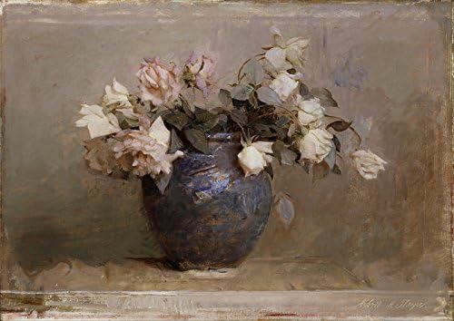 Spiffing Prints Abbott Handerson Thayer - Roses - Extra Large - Matte - Brown Frame