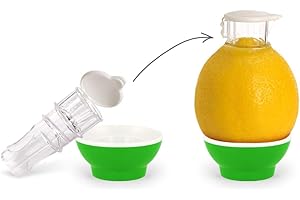 Patent-Safti Entsafter I Der originale Safti Ausgießer für Zitronen, Orangen etc. I Einfacher als jede Zitronenpresse oder Saftpresse I (Hell Grün)