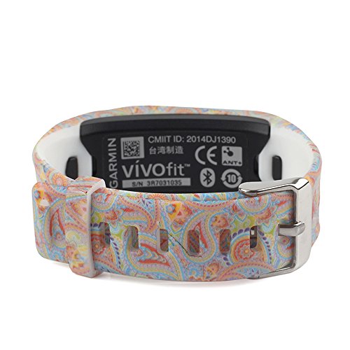 Buntes Silikon-Austausch-Armband für Garmin Vivofit von Fit-Power (nur Austauschband) - 3