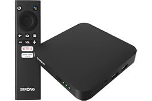 STRONG Leap S1 Android Smart TV Box w 4K UHD z Netflixem, prime video, YouTube, asystentem głosowym Google