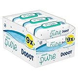 Dodot Aqua Pure Toallitas Bebé con 99% Agua 9 Paquetes, 432 Toallitas