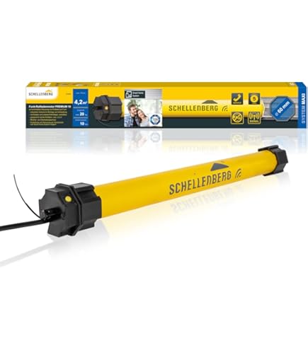 D L rolluikmotor 30Nm rolluikmotor 55131 rolluikaandrijving ​ buismotor jaloezieën buismotor voor 60 mm as, 70 kg trekkracht, complete set incl. wandhouder AWZ