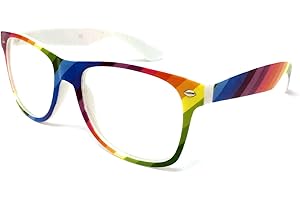 WS UK Adults Clear Lens Glasses - Unisex with UV400 Protection