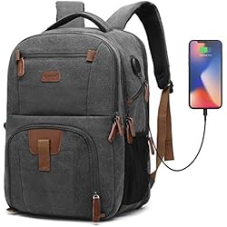 UTOTEBAG Sac à Dos Ordinateur 17.3 Pouces Imperméable Sacoche PC Portable Sacs a Dos Grande Capacité Sac à Dos de Voyage avec Chargement USB Loisirs Affaire Collège pour Hommes/Femmes