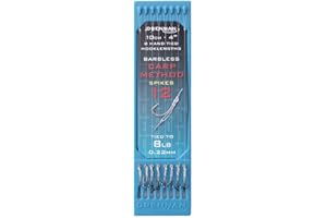 Drennan 4" Carp Method Spike Hook Plates Fishing Rigs Priced Per Pack Of 8 Rigs Choose Size Required