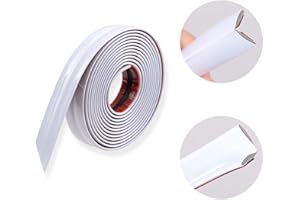 ZOSPPEI Garniture de moulure flexible de 20 pieds,moulure de plafond à décoller et à coller,protections d'angle,garniture murale,bande de calfeutrage auto-adhésive pour chambre à coucher,cuisine (blanc)
