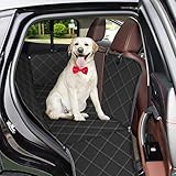 Uso Versátil de Modos: - La hamaca es descapotable abrochando las solapas laterales para proteger la puerta de su automóvil desde cero. Usted y sus mascotas pueden compartir el asiento trasero doblando las solapas laterales al estilo de banco. Dobla tres aletas y luego allanar también puede ser una funda de asiento.