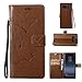 Produktbild Hülle für Samsung Galaxy Note 8,Samsung Galaxy Note 8 Lederhülle,PU Leder Tasche für Samsung Galaxy Note 8,Leweiany Elegant Luxus Extra Dünn Tasche Kaffee Premium Schmetterling Blumen Muster Leder Brieftasche Flip Wallet Ständer Cover in Book Style Tasche Case Handyhülle Schutzhülle mit Kartenfach Aufstellfunktion Magnetverschluss für Samsung Galaxy Note 8 Schutzhülle Handytasche