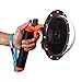 Produktbild KOBWA Telesin 6 '' Unterwasser Dome Port Kamera Objektiv Transparente Abdeckung für GoPro Hero 3/4 mit Wasserdichtem Gehäuse Fall Hand Floating Grip und Knopf (Schwarz)