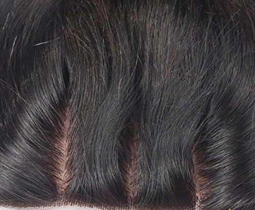 A2ZWIG Body Wave Virgin Brazilian Hair 130% Density 3.5x4 Lace Closure (3 Part 8 Inch)