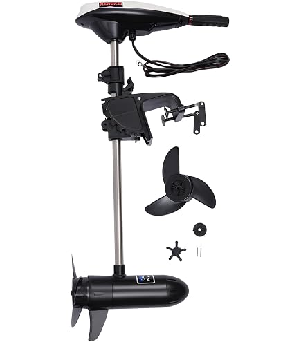 Moteur électrique Bateau 45 Lbs – 480W – 12V – Poussée 20 Kg – Vitesse Max 8 Km/h – Moteur Trolling Sans Balais