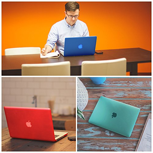 MAJESI – Macbook Air Hülle transparent 13 Zoll (33,8 cm) /+ gratis Ebook Tipps und Tricks für dein Macbook / Leicht Ultra Dünn Slim Plastik Kunststoff Hartschale Schutzhülle Hardcase Snap Case Cover Shell Gummibeschichtung Hartschale - 2